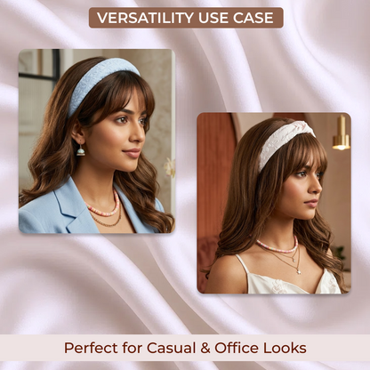 Trendy Padded Hair Bands for Women | Soft Headbands (Pack of 3)