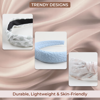 Trendy Padded Hair Bands for Women | Soft Headbands (Pack of 3)