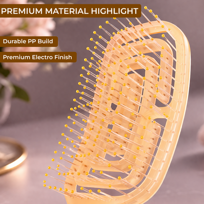 PP Detangling Hair Brush | Electro Finish Anti-Breakage Comb