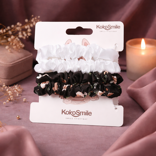 Premium Soft Scrunchies for Women & Girls (Pack of 4)