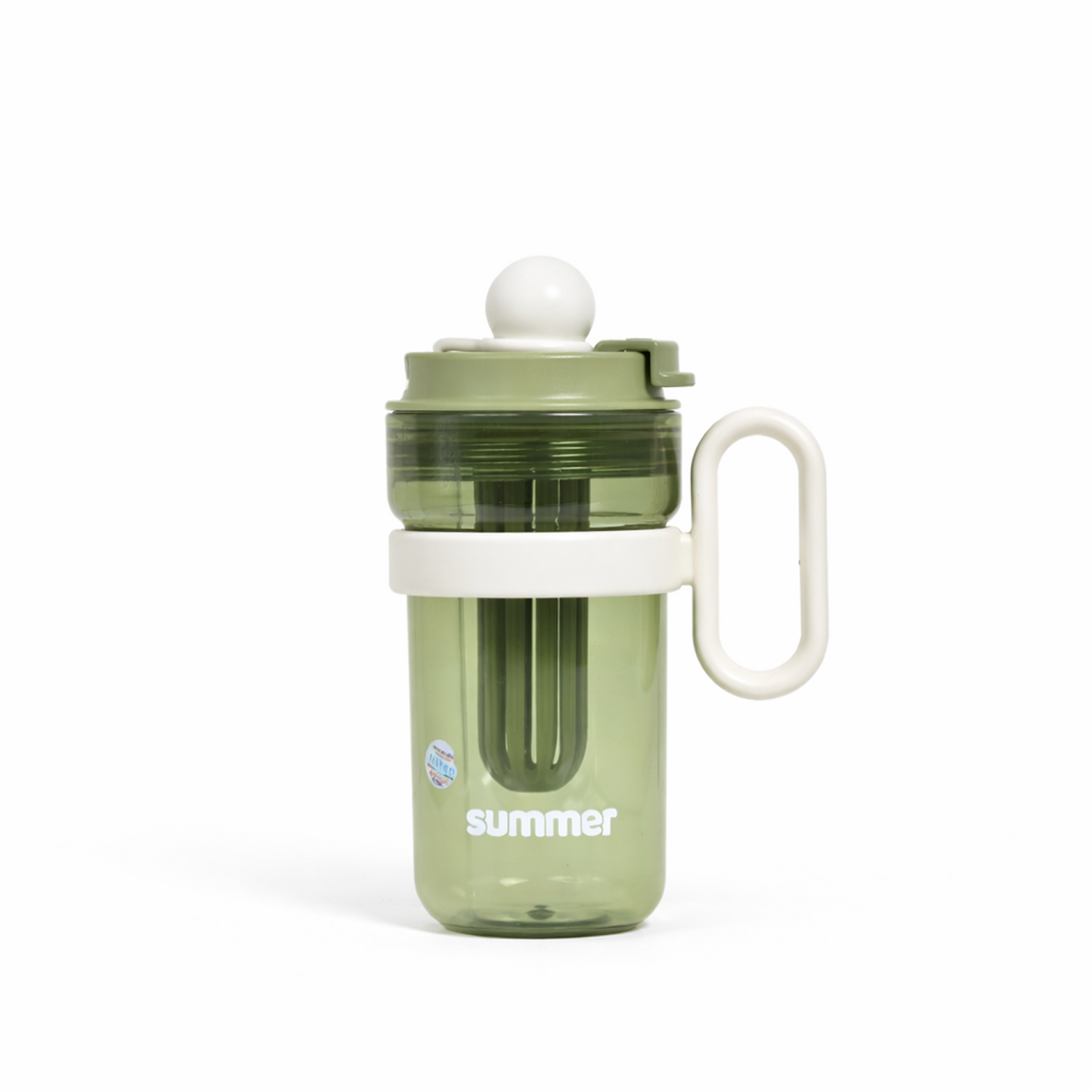 Cute Kids Ball Cup Sipper Bottle with Straw - 550ml