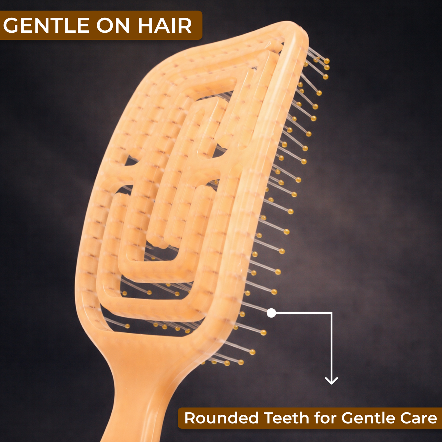 PP Detangling Hair Brush | Electro Finish Anti-Breakage Comb