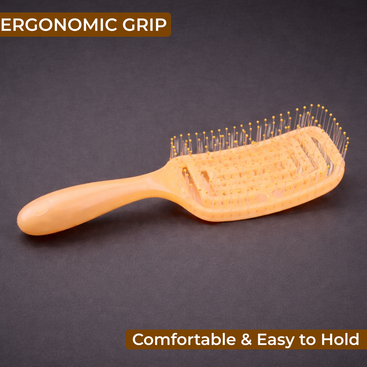 PP Detangling Hair Brush | Electro Finish Anti-Breakage Comb