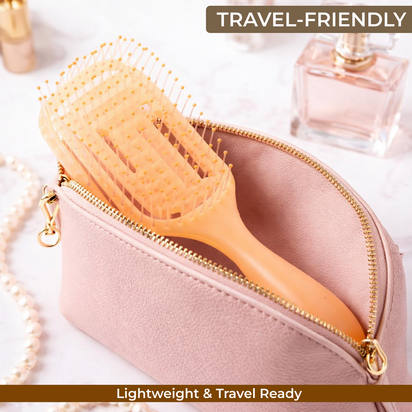 PP Detangling Hair Brush | Electro Finish Anti-Breakage Comb