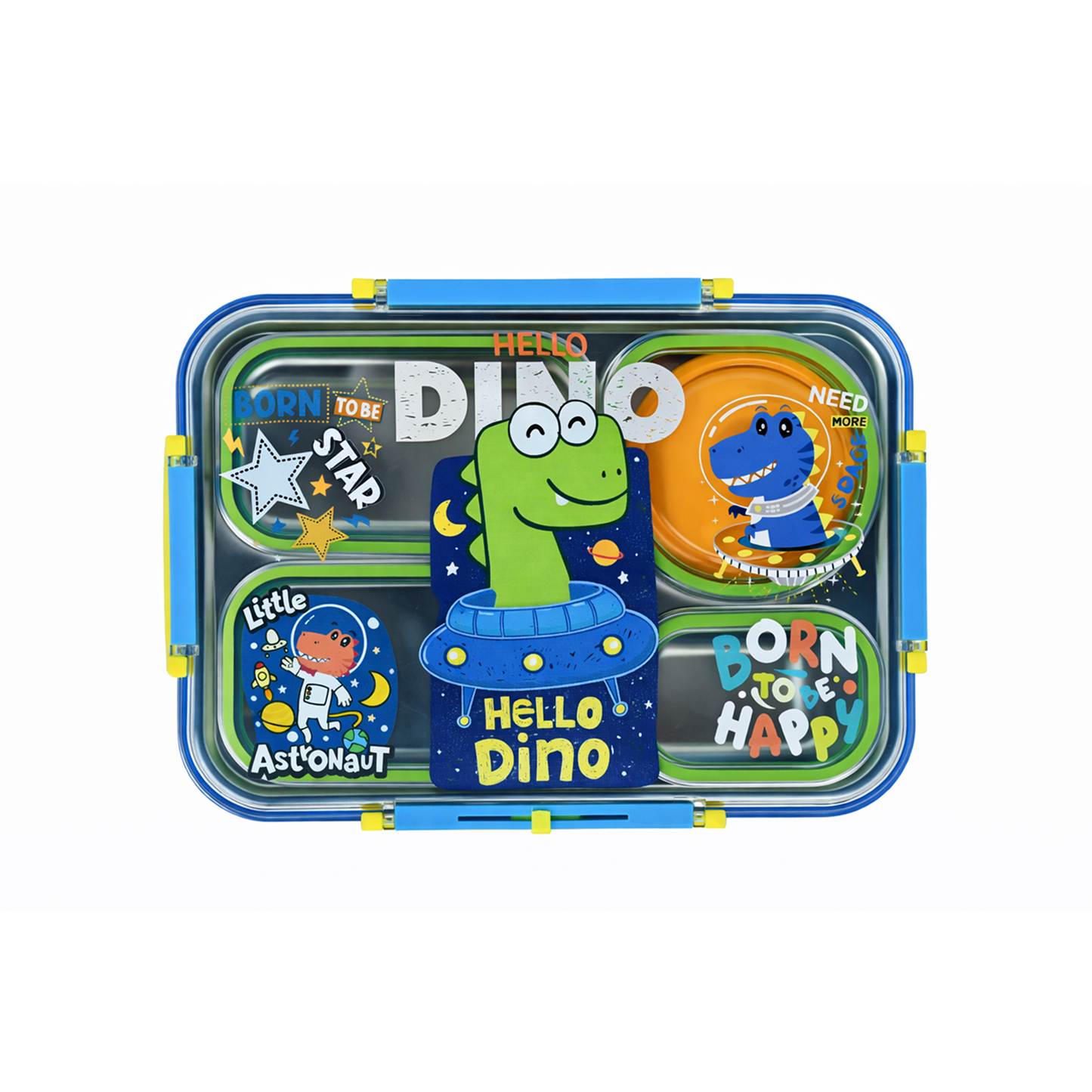 Stainless Steel Bento Lunch Box with 3 compartments for Kids – 1120ml
