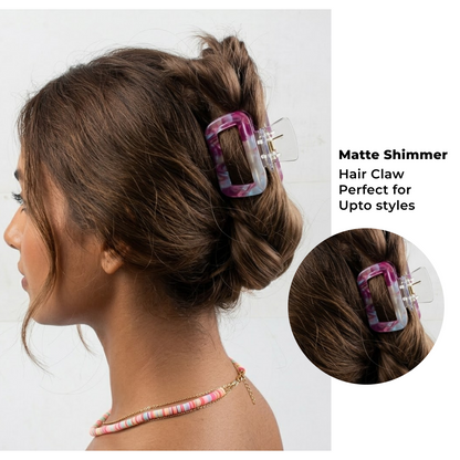 Luxury Tortoise Shell Hair Claw Clip – Large Anti-Slip Jaw Clamp for Women