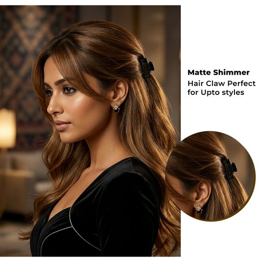 Premium Glossy Acrylic Rectangle Hair Claw Clip – Anti-Slip Lightweight Hair Accessory for Women