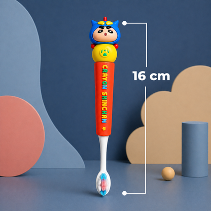 Cartoon Kids Toothbrush with Soft Bristles for Toddlers (1-7Y)