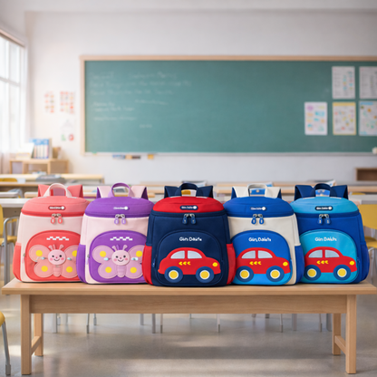 Cute Kids Cartoon Backpack Lightweight Neoprene School Bag