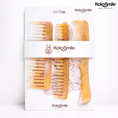 3-in-1 ABS Hair Comb Set|  Detangling, Styling & Handle Comb