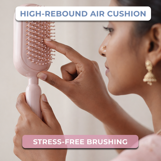 HOMX Heritage Air-Bag Massage Comb | Detangling Anti-Static Hair Brush