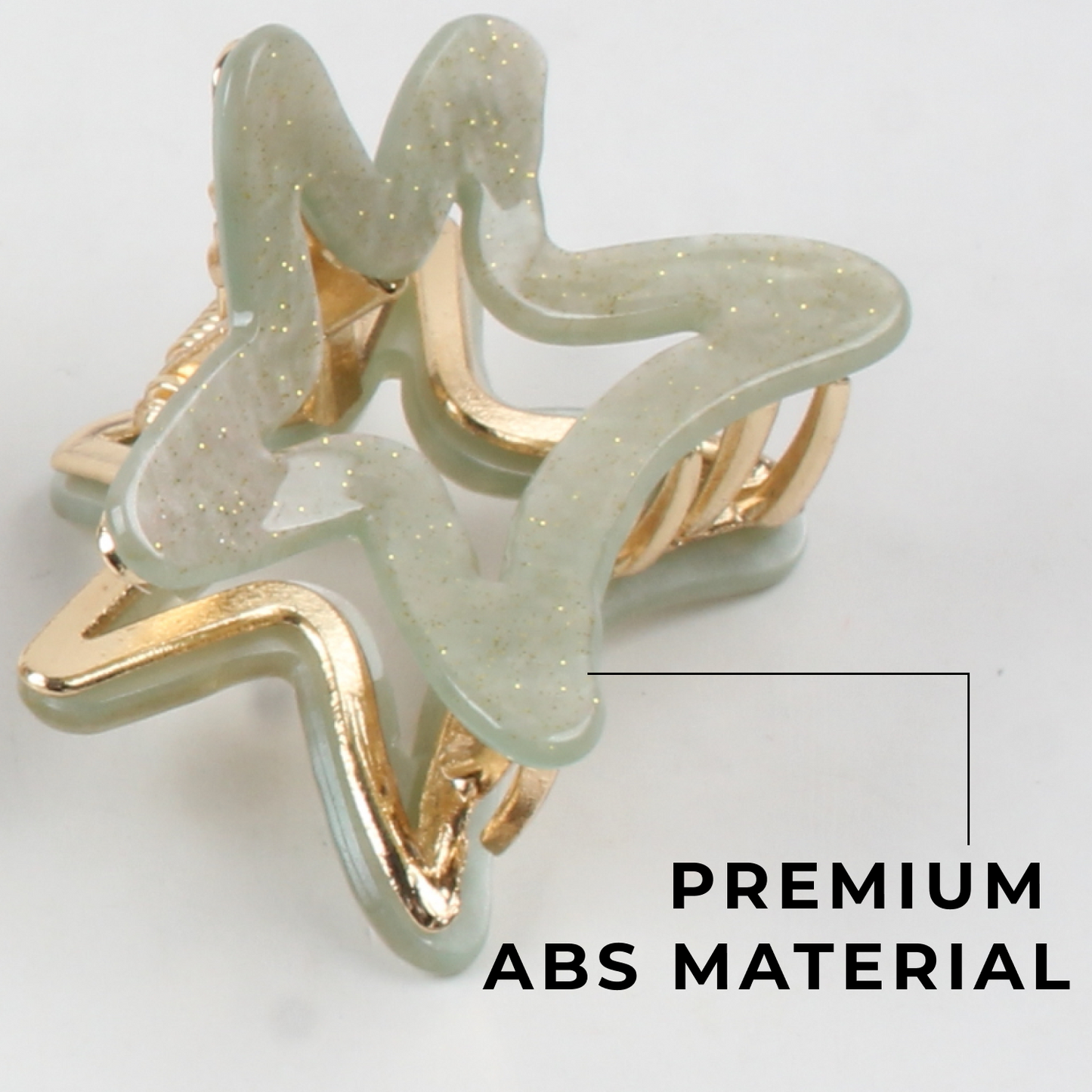 Classic Strong Grip Hair Claw Clip – Premium Brass & ABS Hair Accessory