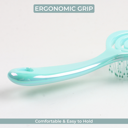 Professional Curved Vented Hair Brush – Fast Drying Detangling Styling Brush