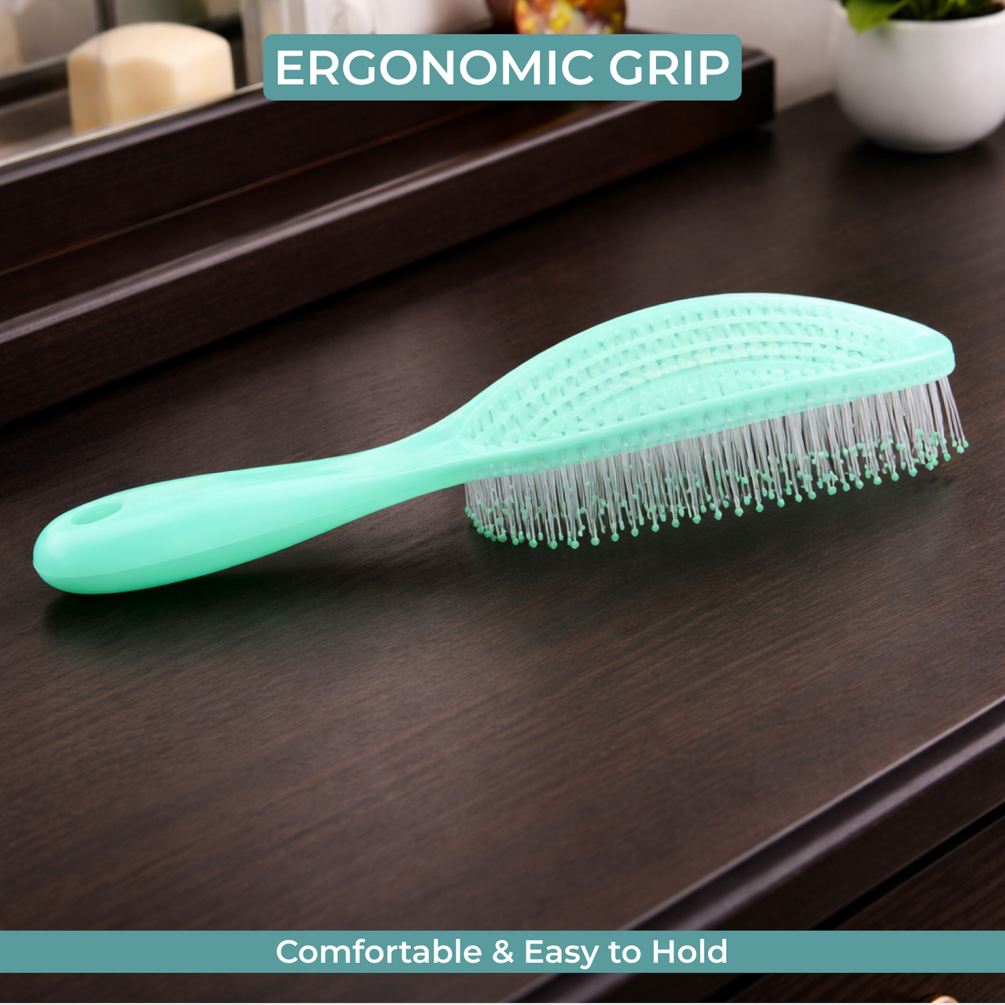 FlexiSilk Premium Detangling Hair Brush – Lightweight Scalp Massage Styling Comb