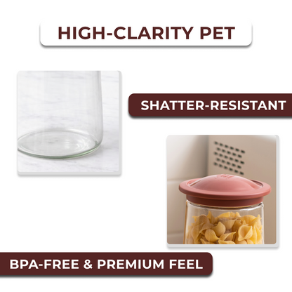 Food Storage Jar with PP Lid & Silicone Seal | UFO Shape
