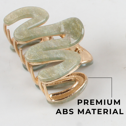 Premium Anti-Slip Hair Claw Clip – Rust-Resistant Brass & ABS Hair Clip