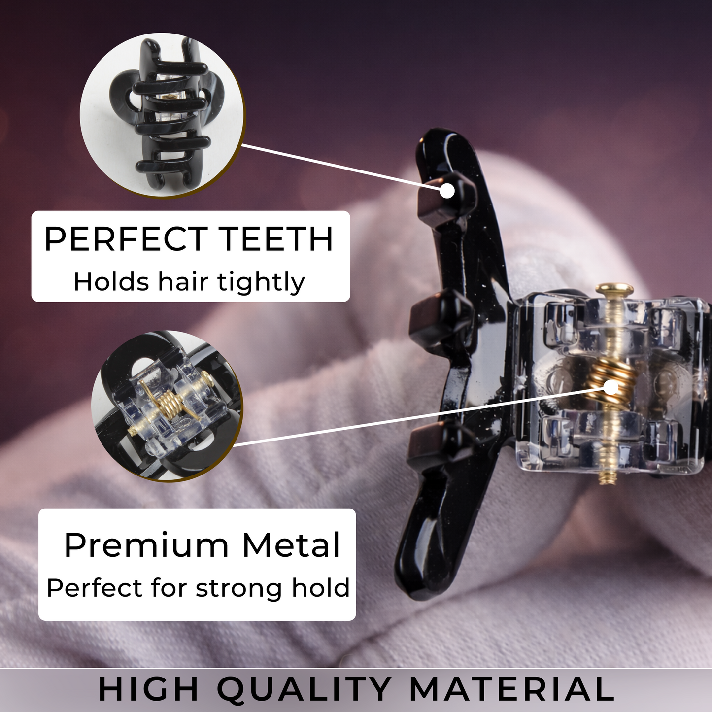 Luxury Hair Claw Clip – Premium Acrylic Non-Slip Hair Accessory