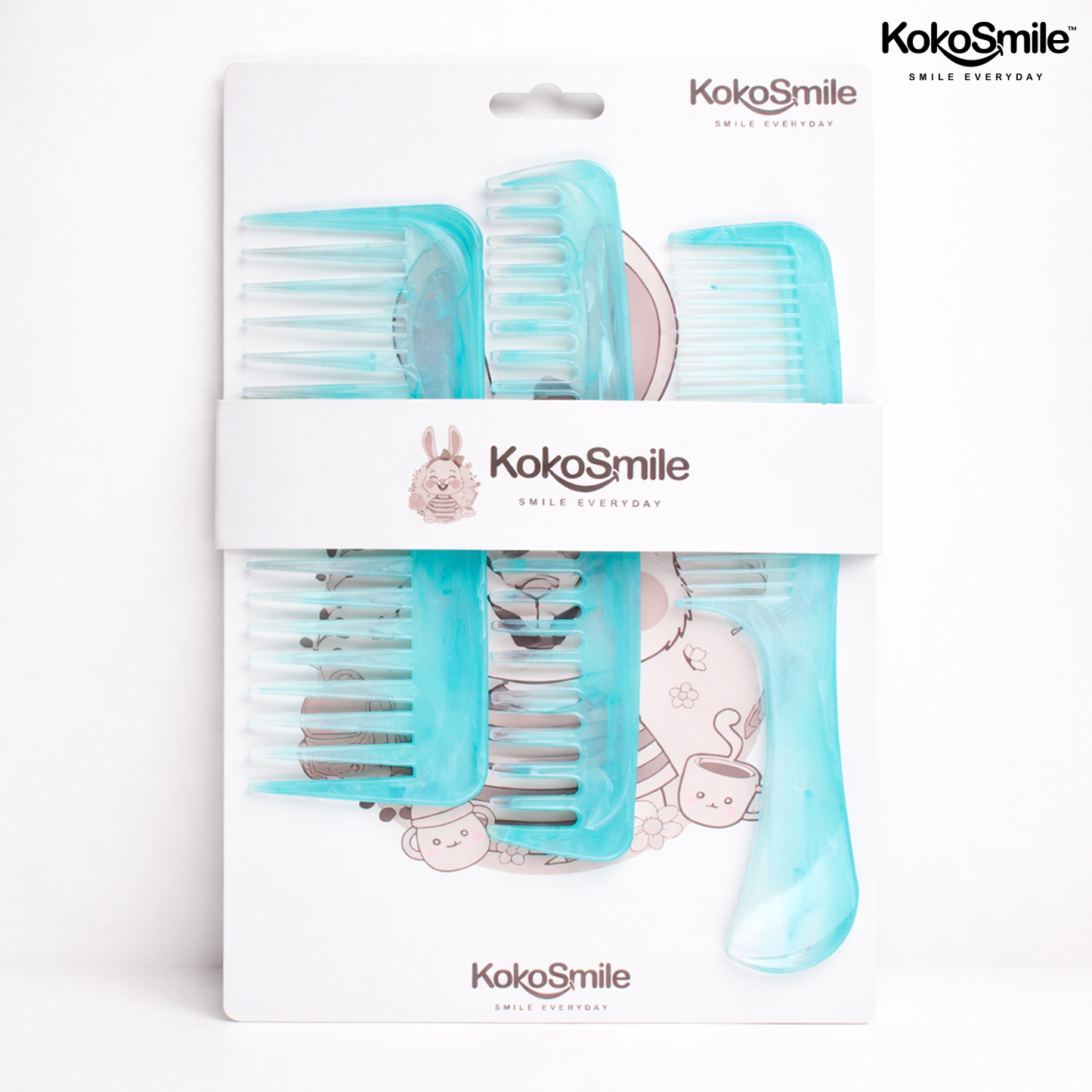 3-in-1 ABS Hair Comb Set|  Detangling, Styling & Handle Comb