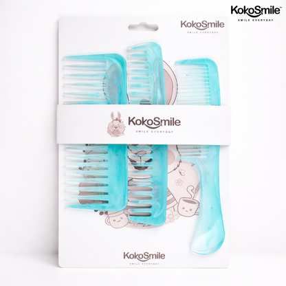 3-in-1 ABS Hair Comb Set|  Detangling, Styling & Handle Comb