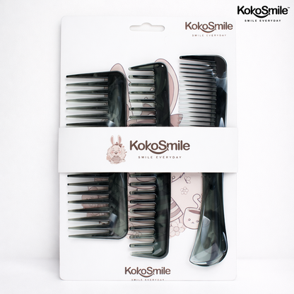 3-in-1 ABS Hair Comb Set|  Detangling, Styling & Handle Comb
