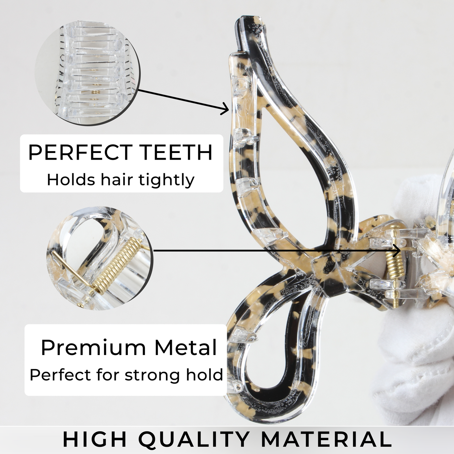 Elegant Tortoise Shell Hair Jaw Clip – Premium Anti-Slip Claw Clip for Women