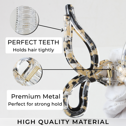 Elegant Tortoise Shell Hair Jaw Clip – Premium Anti-Slip Claw Clip for Women