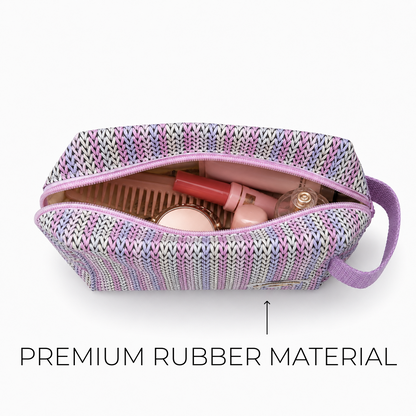 KokoSmile Printed Travel Makeup Bag – Cosmetic Organizer Pouch