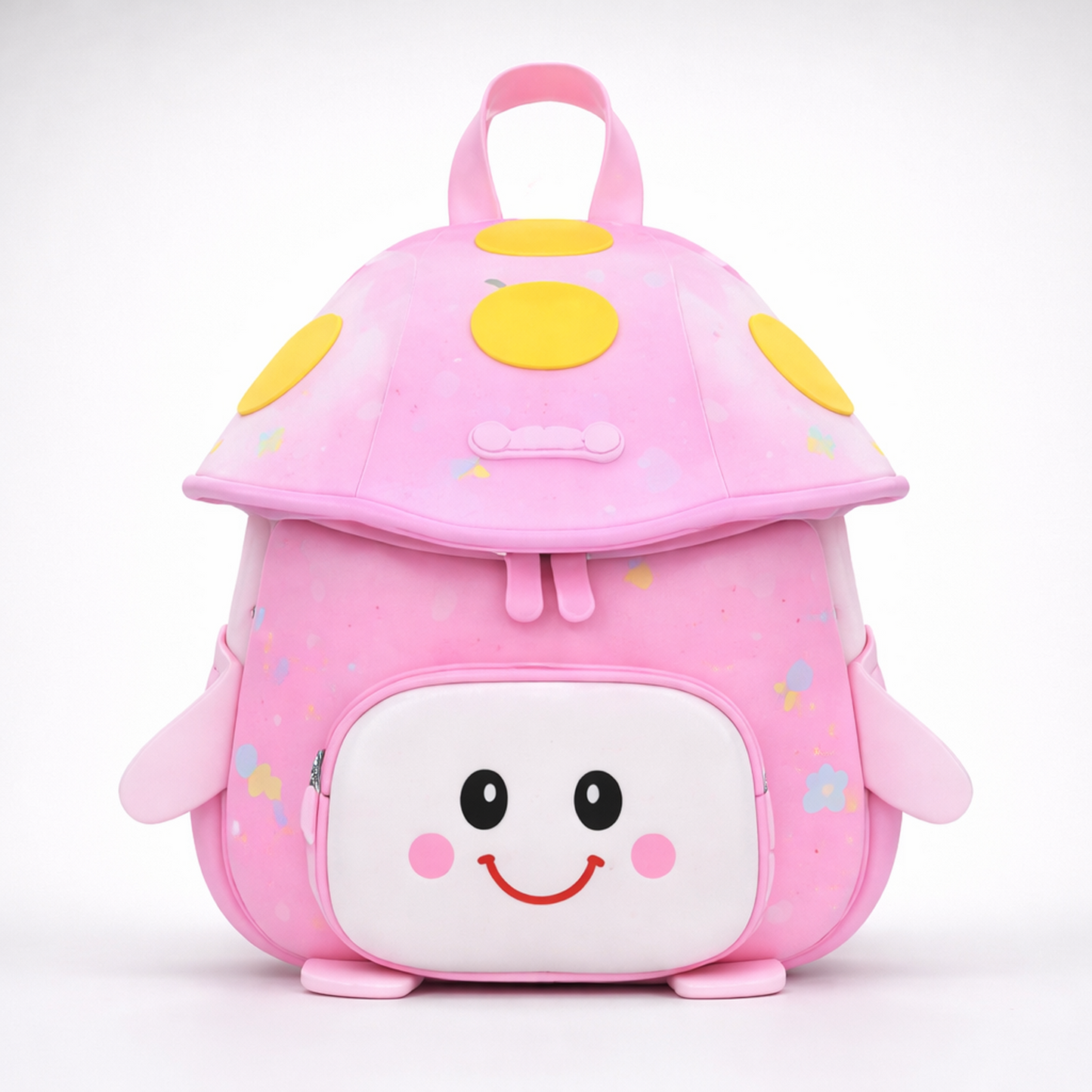 Mushroom Smiley Waterproof Kids Backpack