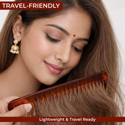 3-in-1 ABS Hair Comb Set|  Detangling, Styling & Handle Comb