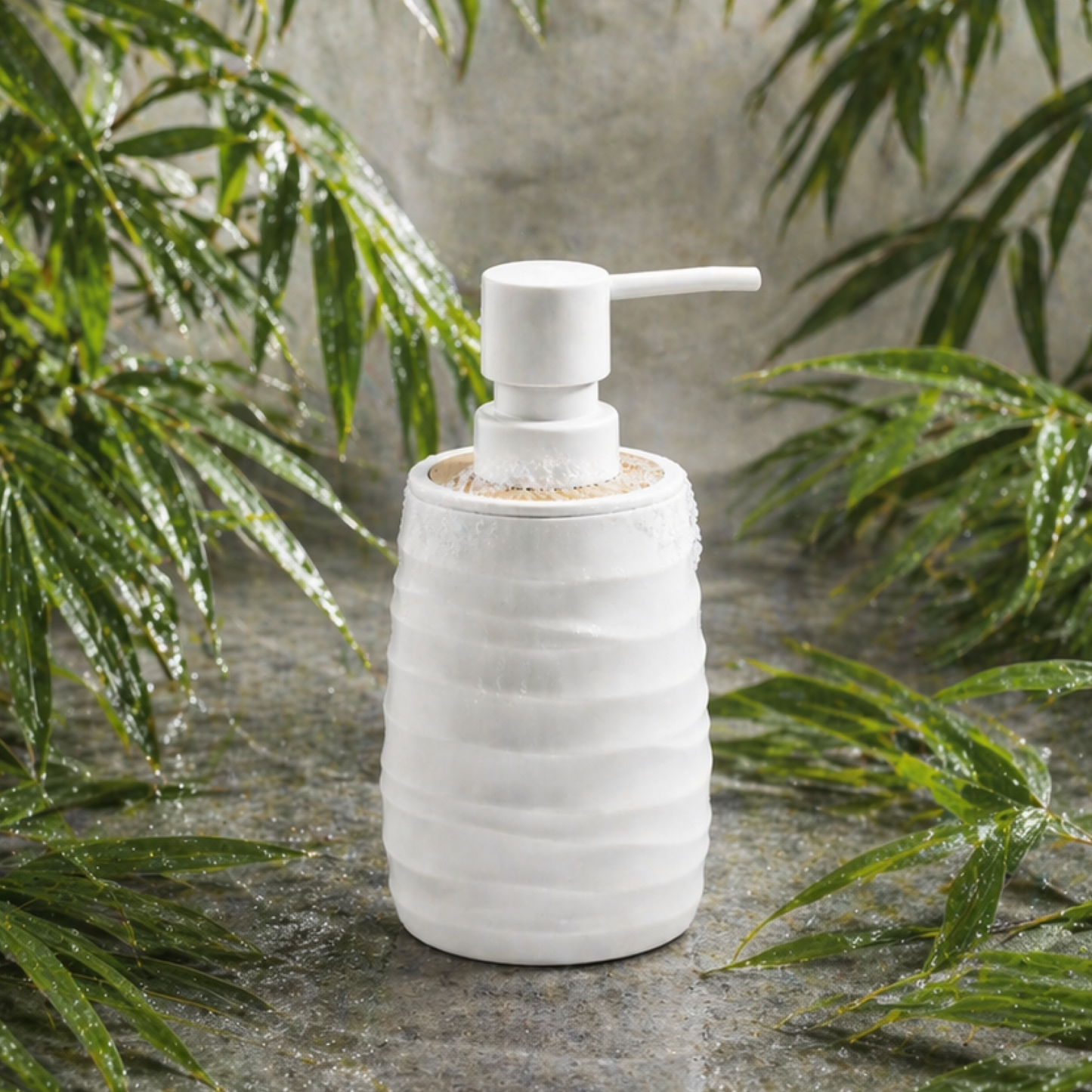 Premium ABS Grey Liquid Soap Dispenser Bottle 380ml