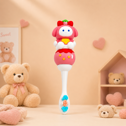 Bear Cartoon Soft Kids Toothbrush with Easy Grip Handle (1-7Y)
