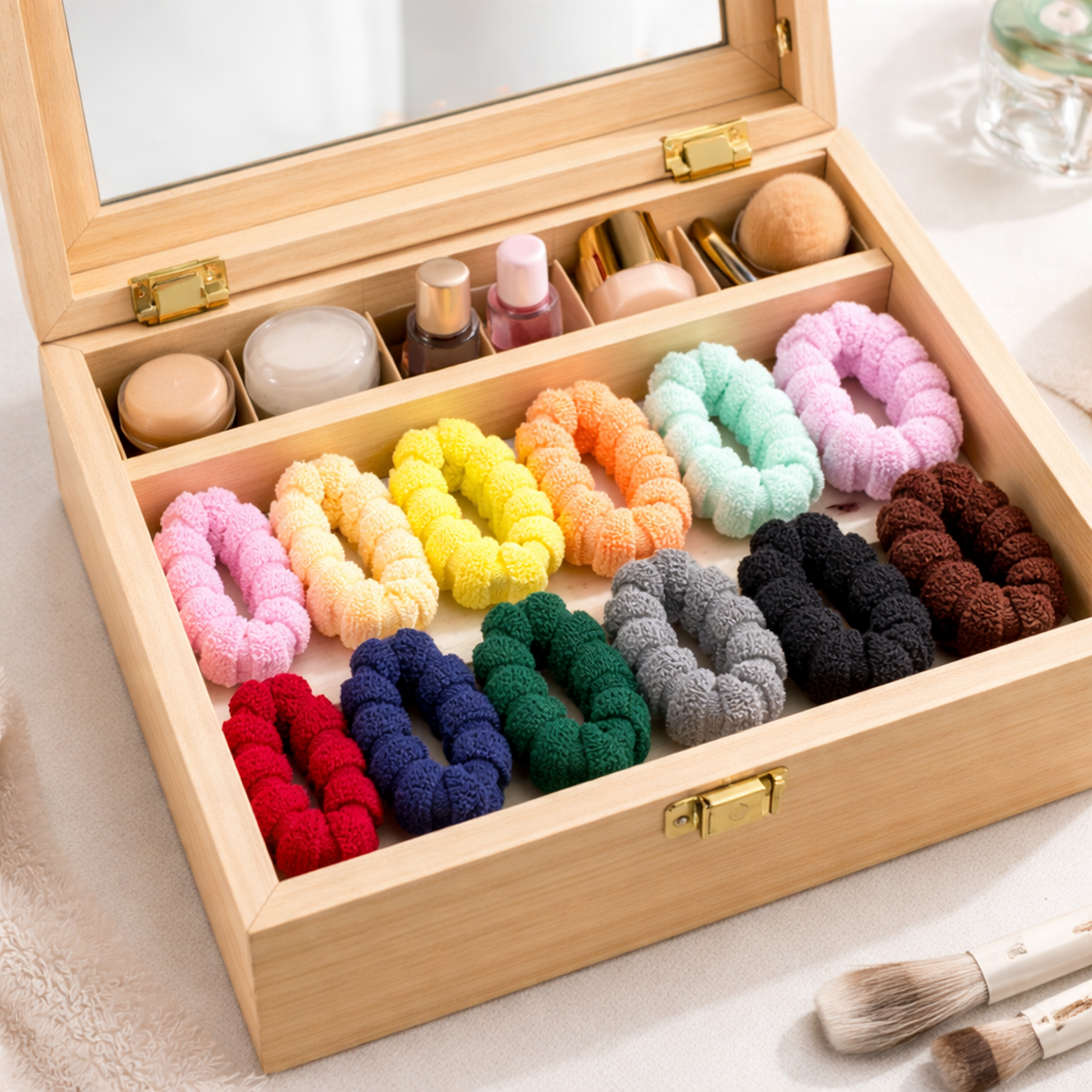 Soft Elastic Hair Ties for Women & Girls (Pack of 12)