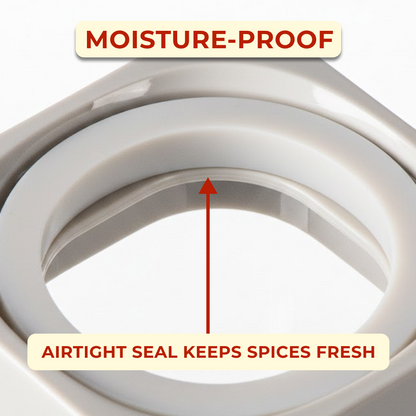 Premium Spice Jar with Integrated Spoon