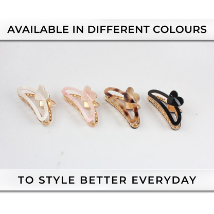 Premium Strong Hold Hair Claw Clip – Metal Grip Hair Styling Clutcher