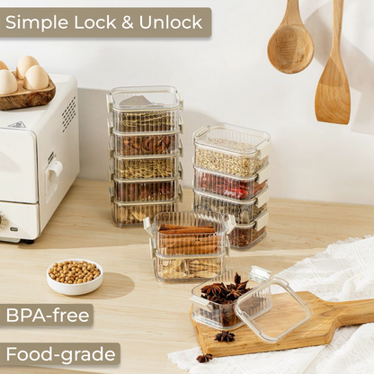 Premium Stackable Kitchen Organizer Food Container – 750ML