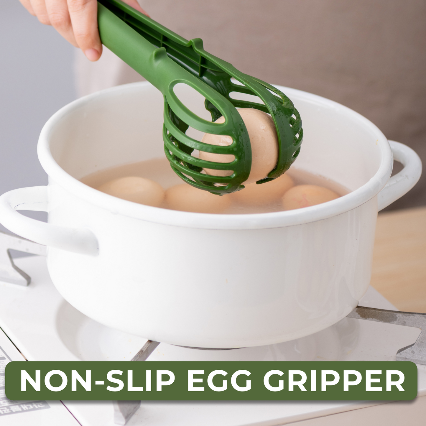 3-in-1 Multipurpose, Egg Whisk & Food Clamp | Heat-Resistant Kitchen Tong