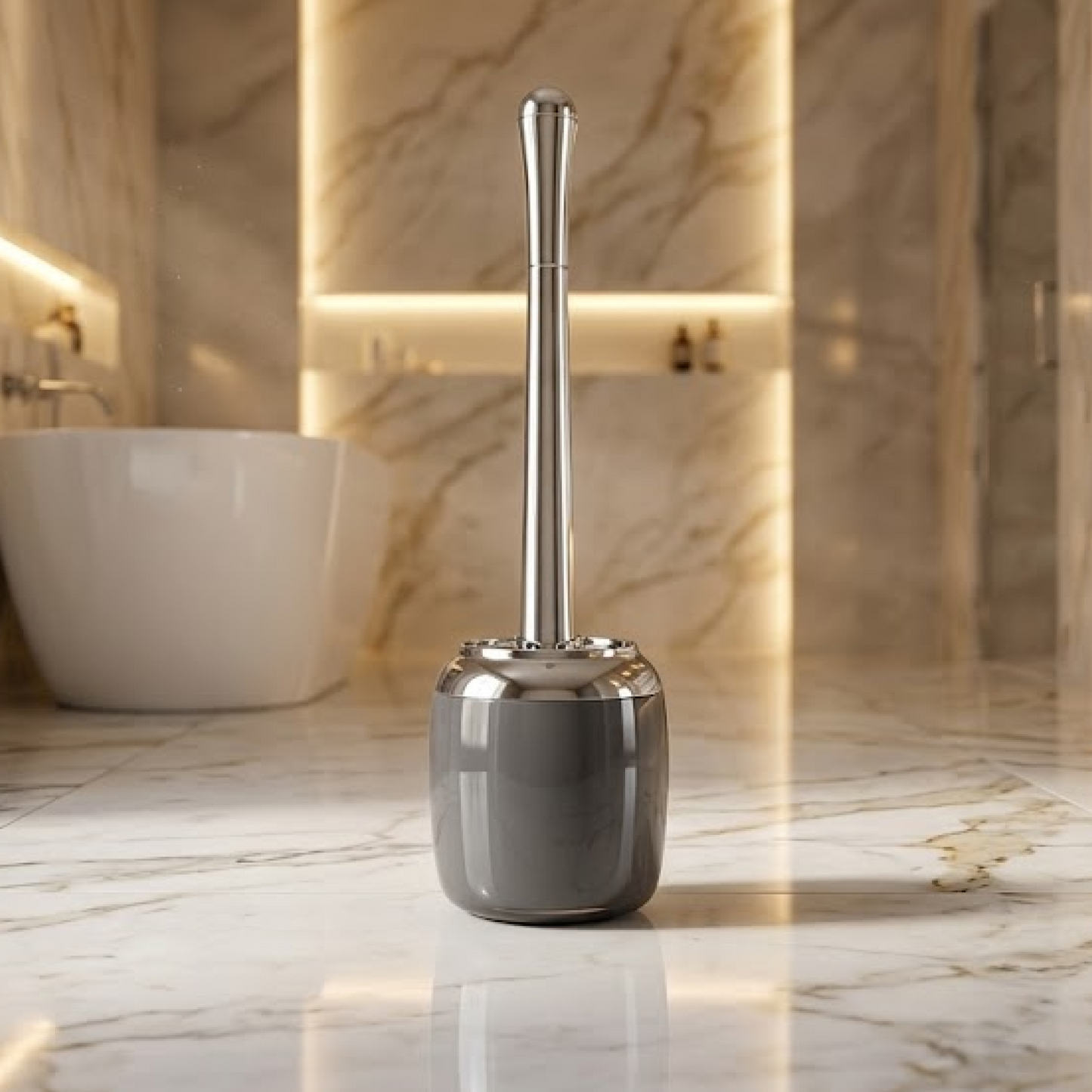 Premium ABS 5-Piece Bathroom Accessories Set with Chrome Finish