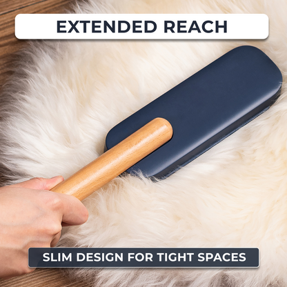 HOMX Beechwood Soft Bristle Dusting/Lint Brush | Premium Furniture Cleaner