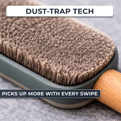 HOMX Beechwood Soft Bristle Dusting/Lint Brush | Premium Furniture Cleaner