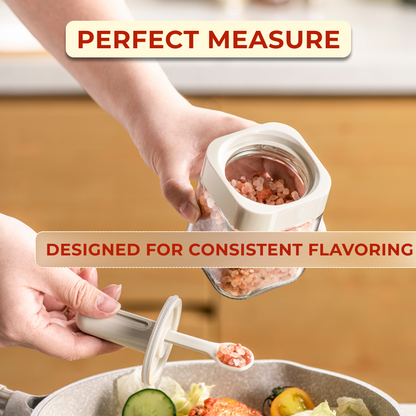 Premium Spice Jar with Integrated Spoon
