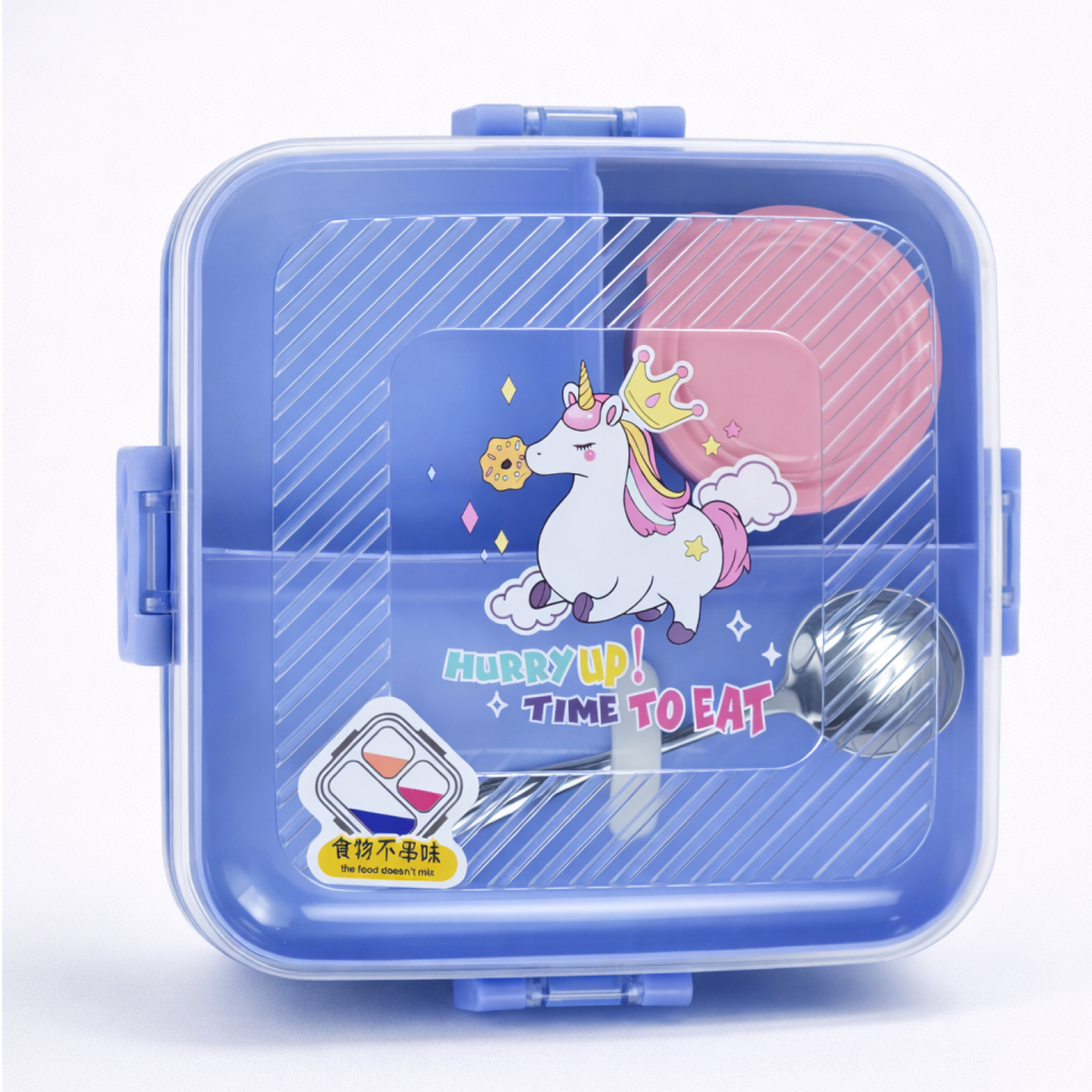 Stainless Steel Lunch Box with 3 compartments for Kids – 1120ml