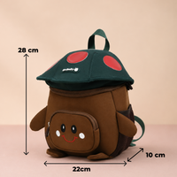 Mushroom Smiley Waterproof Kids Backpack