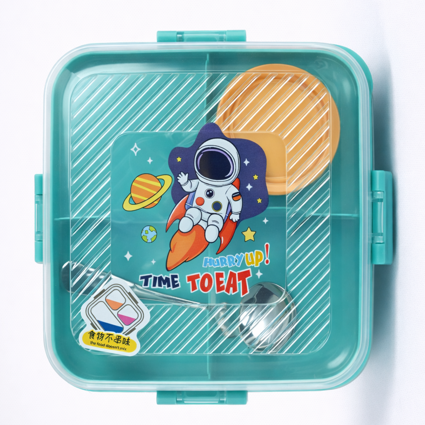Stainless Steel Lunch Box with 3 compartments for Kids – 1120ml