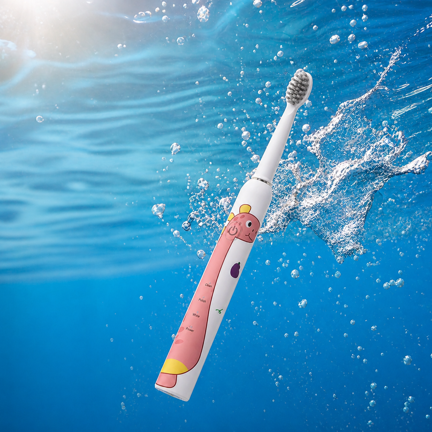Smart Kids Toothbrush with Soft Bristles & 4 Replacement Heads