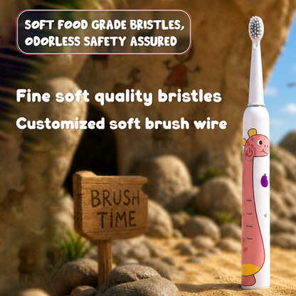 Smart Kids Toothbrush with Soft Bristles & 4 Replacement Heads