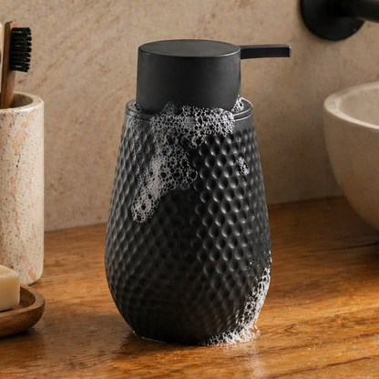 Acrylic Matte Textured Soap Dispenser for Bathroom 380ml