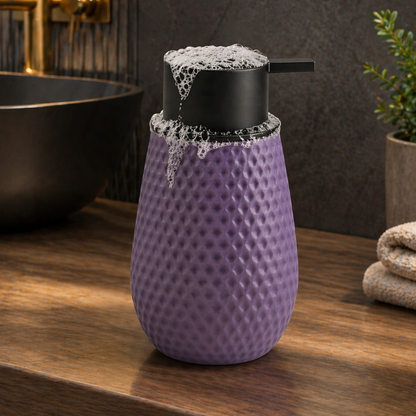 Acrylic Matte Textured Soap Dispenser for Bathroom 380ml