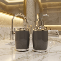 Premium ABS 5-Piece Bathroom Accessories Set with Chrome Finish
