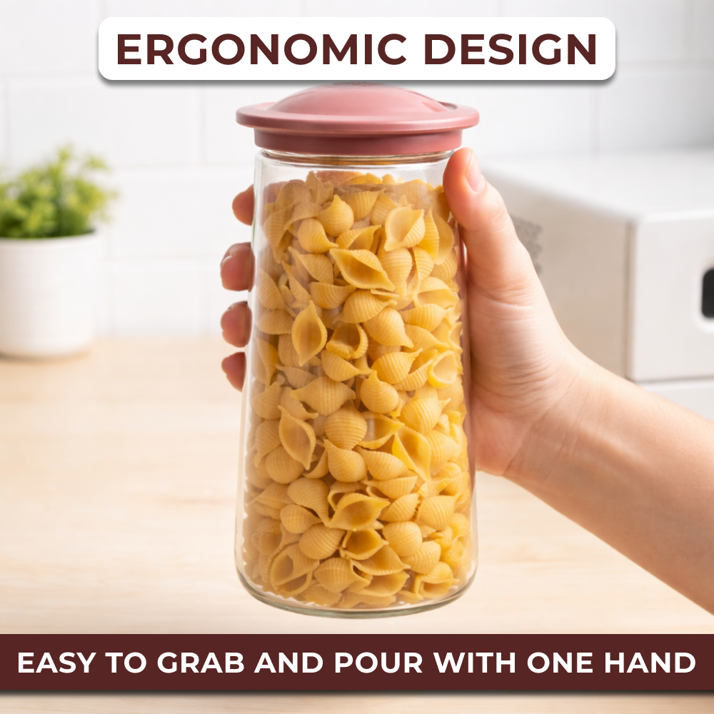 Food Storage Jar with PP Lid & Silicone Seal | UFO Shape