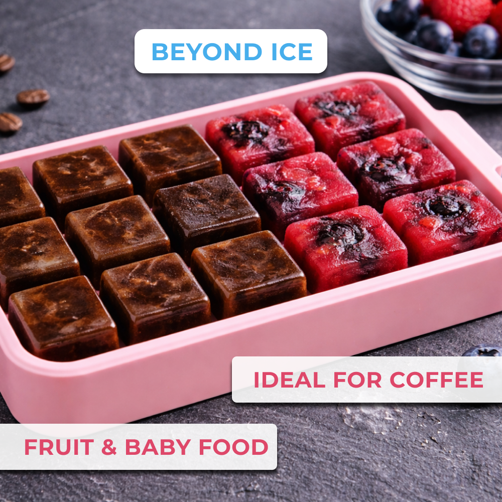Flexible Silicone premium FDA-grade Ice Cube Tray (24 Cubes)